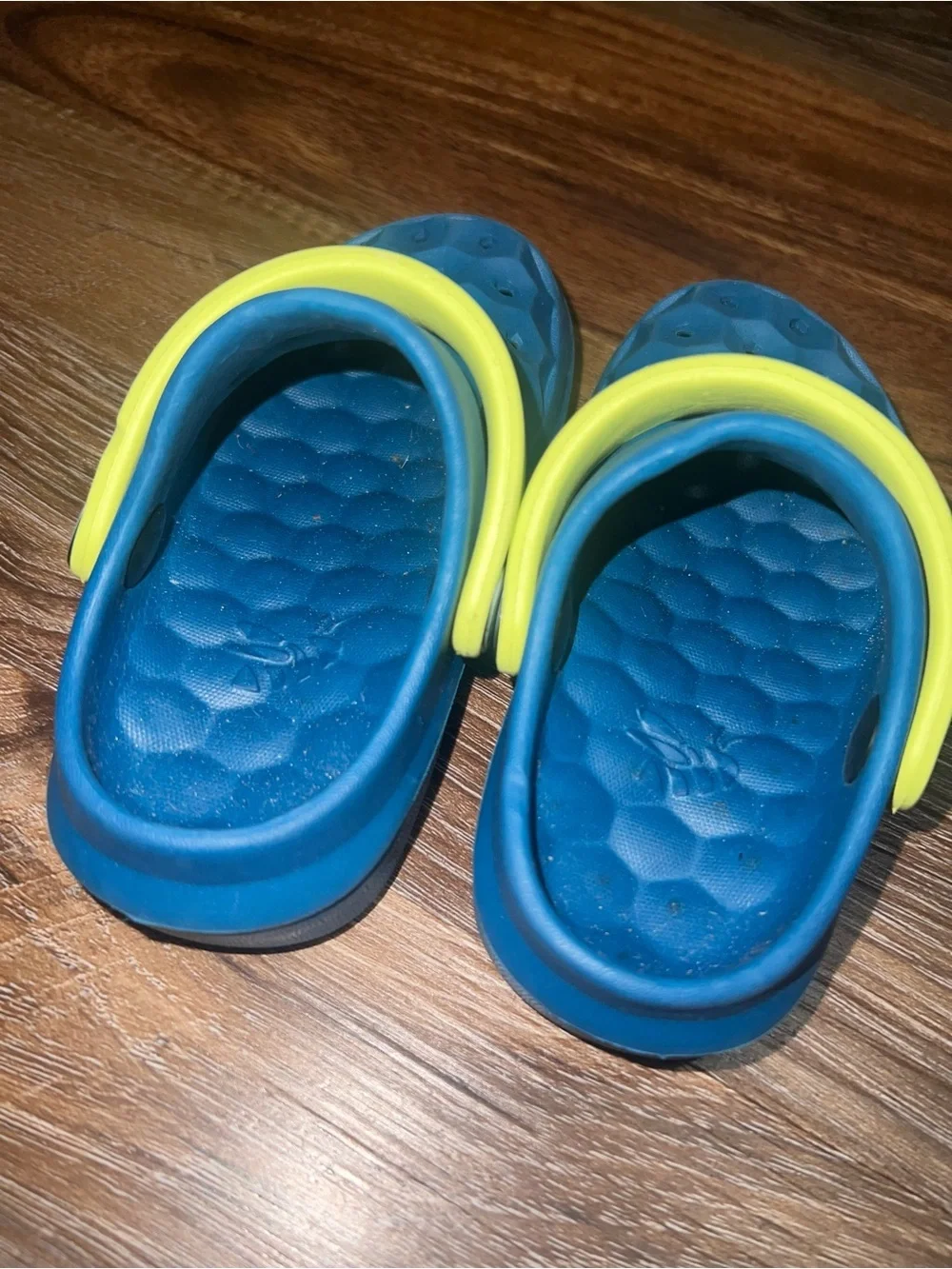 Joybees Boys Varsity Clog Slip On - Midnight Teal/Citrus, Size C6